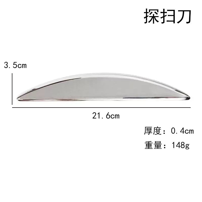 Factory direct stainless steel large heart-shaped scraping plate hand face scraping metal massage beauty tools wholesale